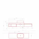 Composición moderna y suspendida de muebles de baño de diseño - Callisi2 viadurini