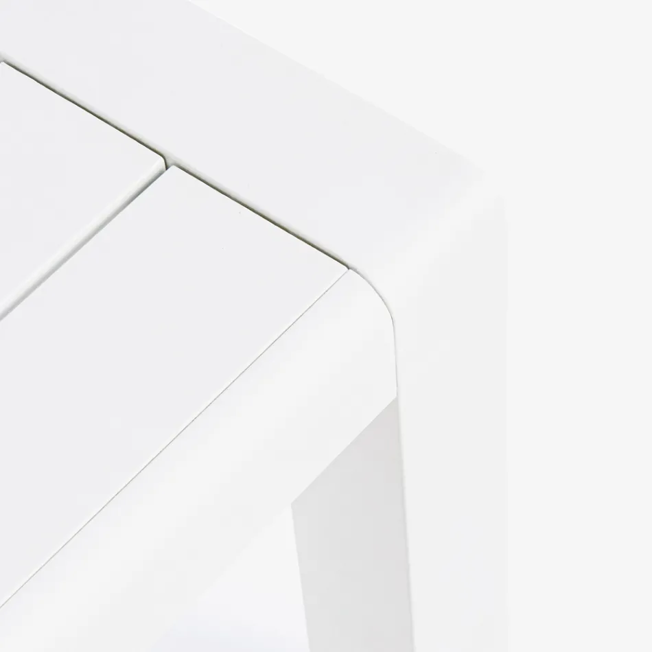 Composición de salón exterior en aluminio y tela, Homemotion - Francine viadurini