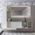 Composición de muebles de baño suspendidos con diseño moderno Made in Italy - Callisi15