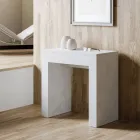 Consola extensible hasta 299 cm con extensiones internas Made in Italy - Reloj de arena viadurini