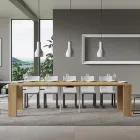 Consola extensible hasta 300 cm con soporte de 2 patas Made in Italy - Phantom viadurini