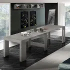 Consola extensible a 300 cm desde la entrada o la sala de estar en madera - Katharina viadurini