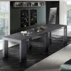 Consola extensible a 300 cm desde la entrada o la sala de estar en madera - Katharina viadurini