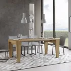 Consola extensible hasta 300 cm en madera Made in Italy - Trono viadurini