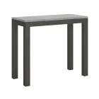 Consola extensible de diseño moderno en madera y hierro Made in Italy - Never viadurini