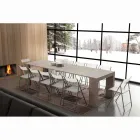 consola Extensible hasta 295 cm laminan plegable Uri viadurini