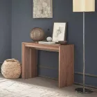 Consola extensible hasta 295 cm en madera de diseño Made in Italy - Temocle viadurini