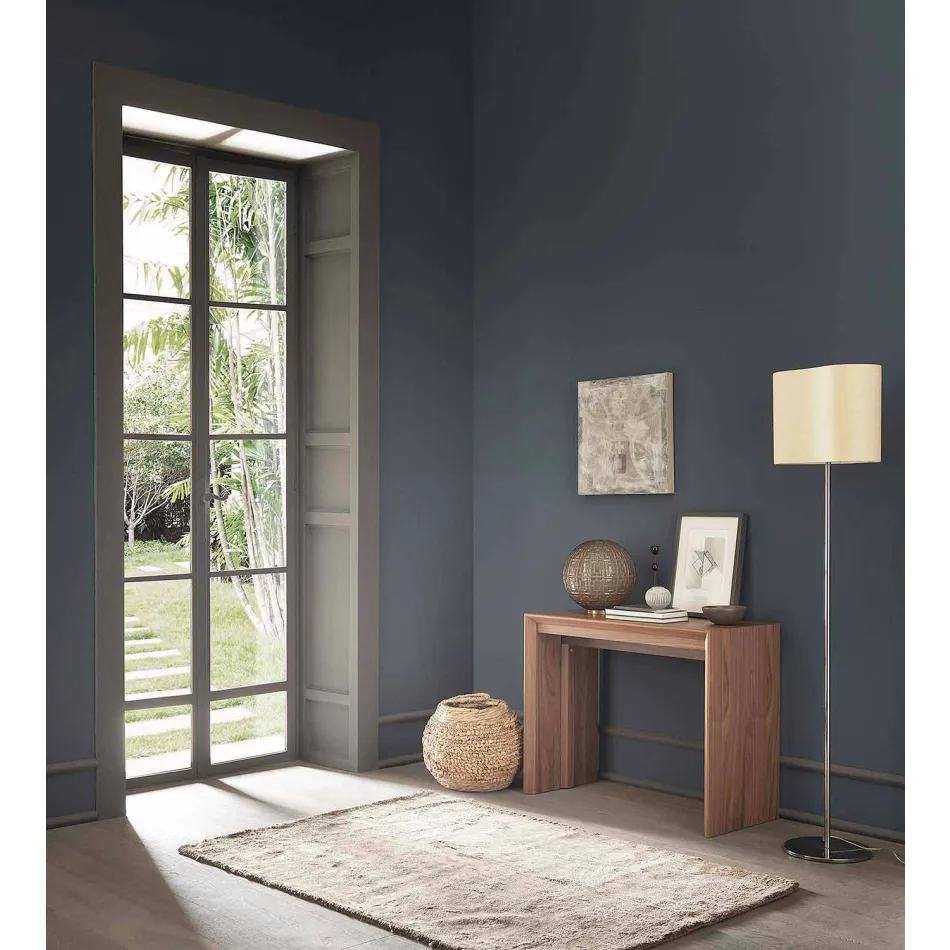 Consola extensible hasta 295 cm en madera de diseño Made in Italy - Temocle viadurini