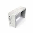 consola extensible en melamina con extensiones integradas Ussana viadurini