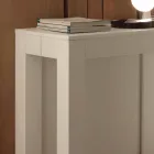 Extensible melamina consola poro abierto Bosa plegable blanco viadurini