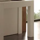 Extensible melamina consola poro abierto Bosa plegable blanco viadurini