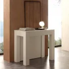 Extensible melamina consola poro abierto Bosa plegable blanco viadurini