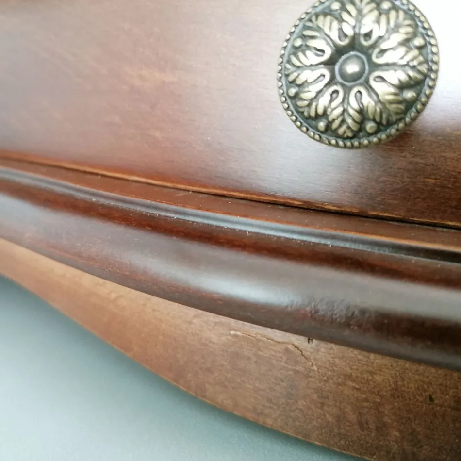 Consola colgante de madera Bassano Made in Italy - Tinia viadurini