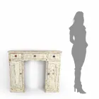 Consola artesanal en madera maciza de abeto Made in Italy - Carminia viadurini