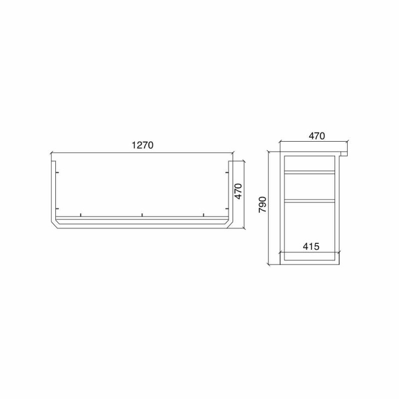 Consola de cerámica de doble tazón en cerámica hecha en Italia