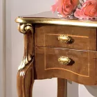 Consola de madera clásica 3 o 5 cajones de lujo Made in Italy - Londres viadurini