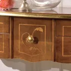 Consola de madera clásica 3 o 5 cajones de lujo Made in Italy - Londres viadurini
