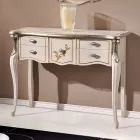 Consola de madera clásica 3 o 5 cajones de lujo Made in Italy - Londres viadurini