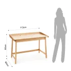 Consola con Escritorio para PC en MDF y Madera - Fútbol viadurini
