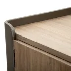 Consola de salón en madera de abeto y hierro gris con 2 puertas - Cooper viadurini