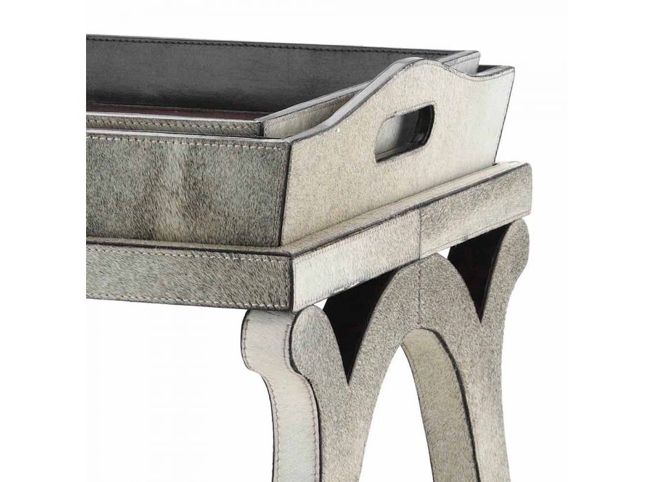 consola de diseño moderno con la bandeja gris pony Felicia viadurini