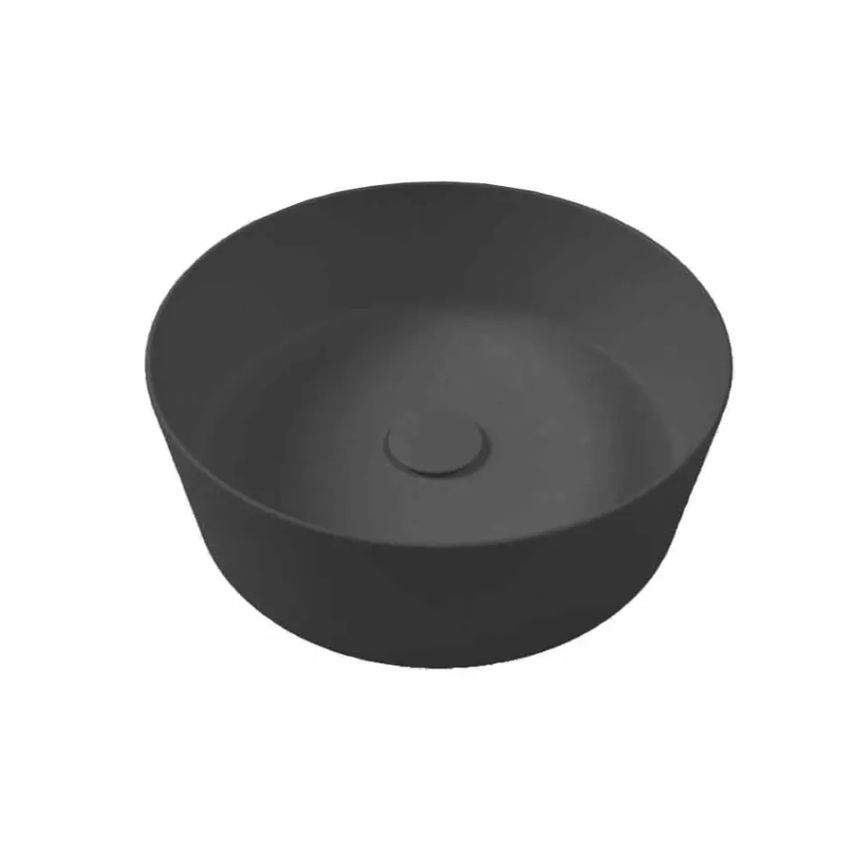 Consola y Repisa para Baño en Gres y Lavabo en Vetrochina, 4 Colores - Rametina viadurini