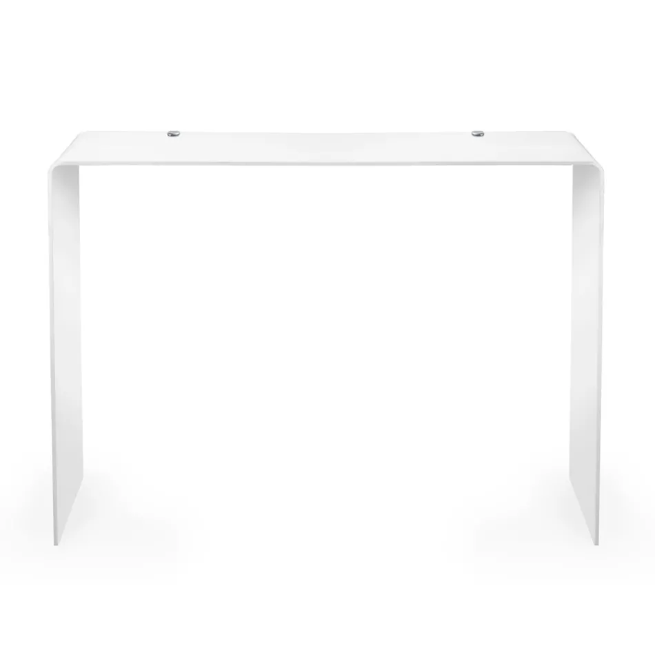 Consola fija en plexiglás blanco o ahumado Made in Italy - Genio viadurini