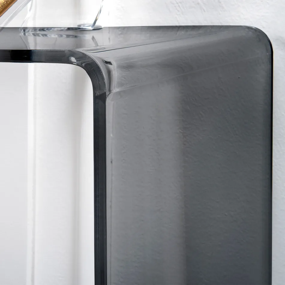 Consola fija en plexiglás blanco o ahumado Made in Italy - Genio viadurini