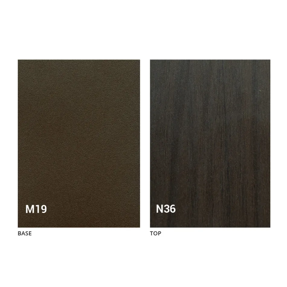 Consola de mesa en madera y metal extensible hasta 295 cm Made in Italy - Timedio viadurini