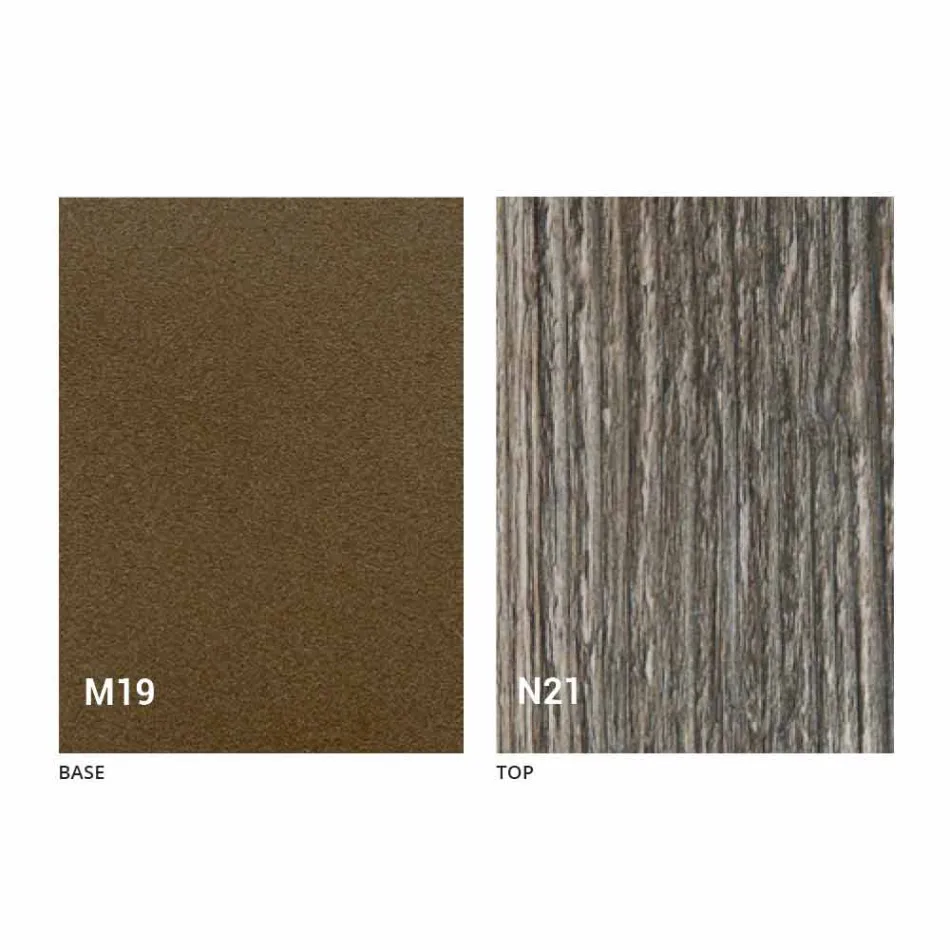 Consola en madera y metal extensible hasta 295 cm Made in Italy - Timedio viadurini