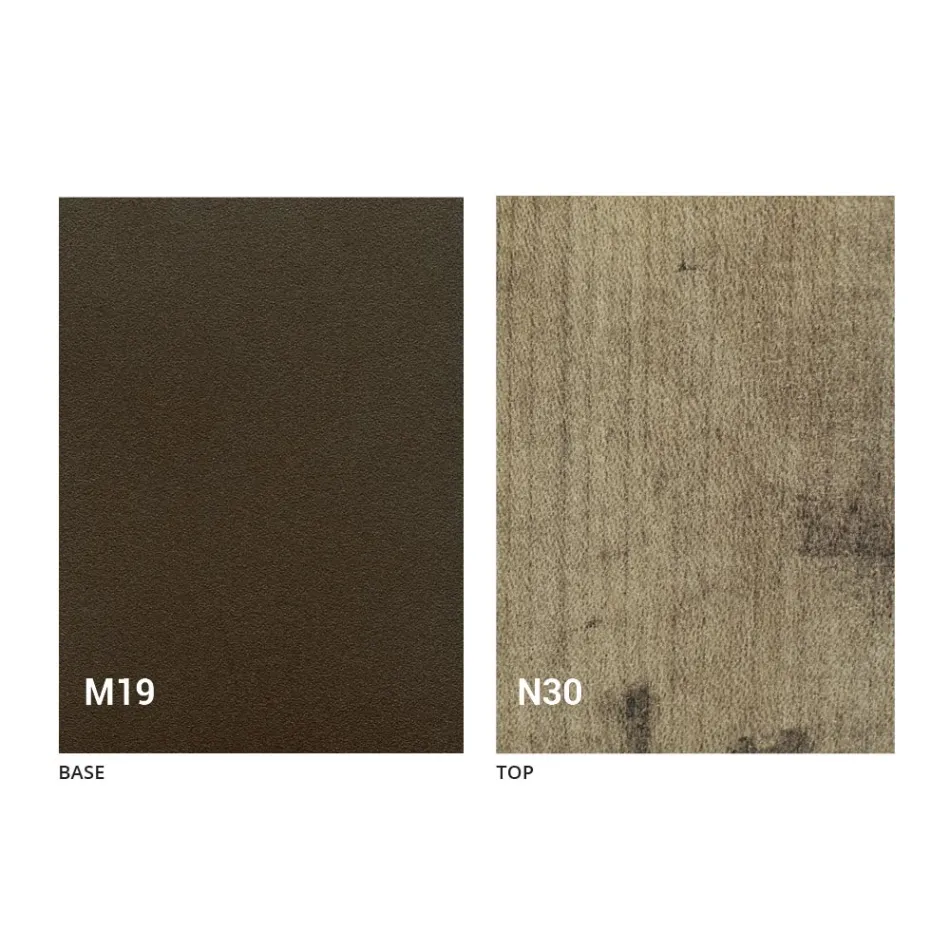 Consola de mesa en madera y metal extensible hasta 295 cm Made in Italy - Timedio viadurini