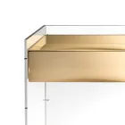 Mesa consola en tres acabados, fabricada en plexiglás, hecha en Italia - Fedra viadurini