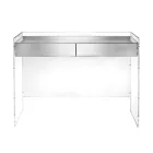 Mesa consola en tres acabados, fabricada en plexiglás, hecha en Italia - Fedra viadurini
