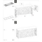 Consola de entrada dorada con estructura de hierro y tablero de mármol - Carlotta viadurini