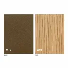 Consola moderna extensible en madera de roble y metal Made in Italy - Nappo viadurini