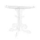 Consola moderna en plexiglás transparente producido en Italia, Belfiore viadurini