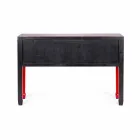 Consola Roja en Madera de Olmo con 3 Cajones Design Homemotion - Sonten viadurini