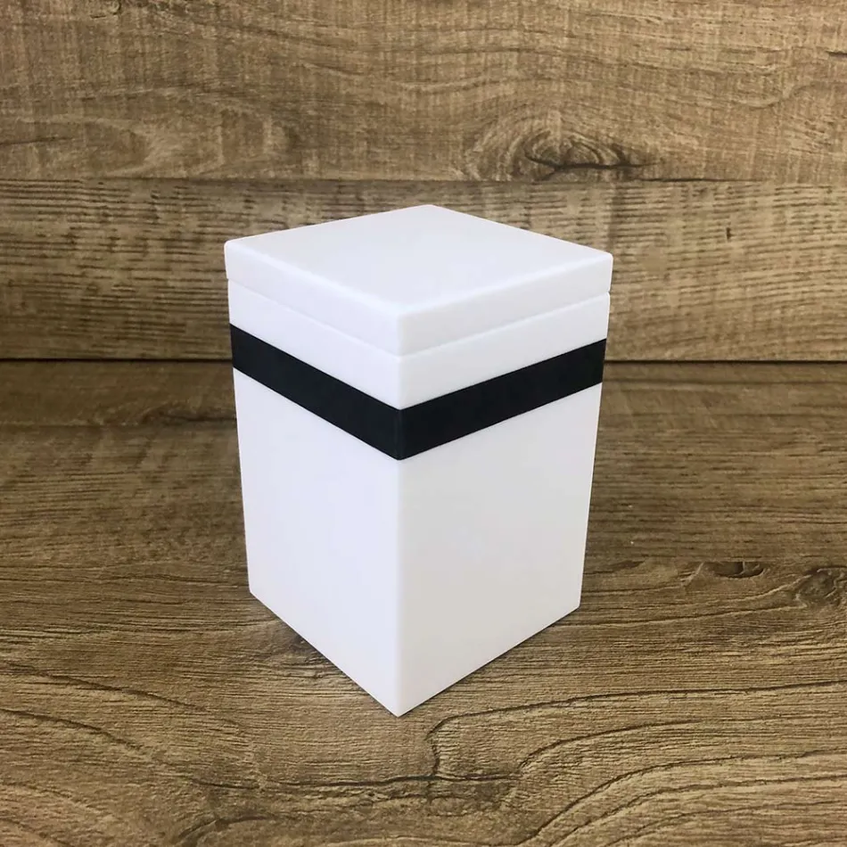 Recipiente para especias con tapa de corian italiano de alta calidad - Picante viadurini