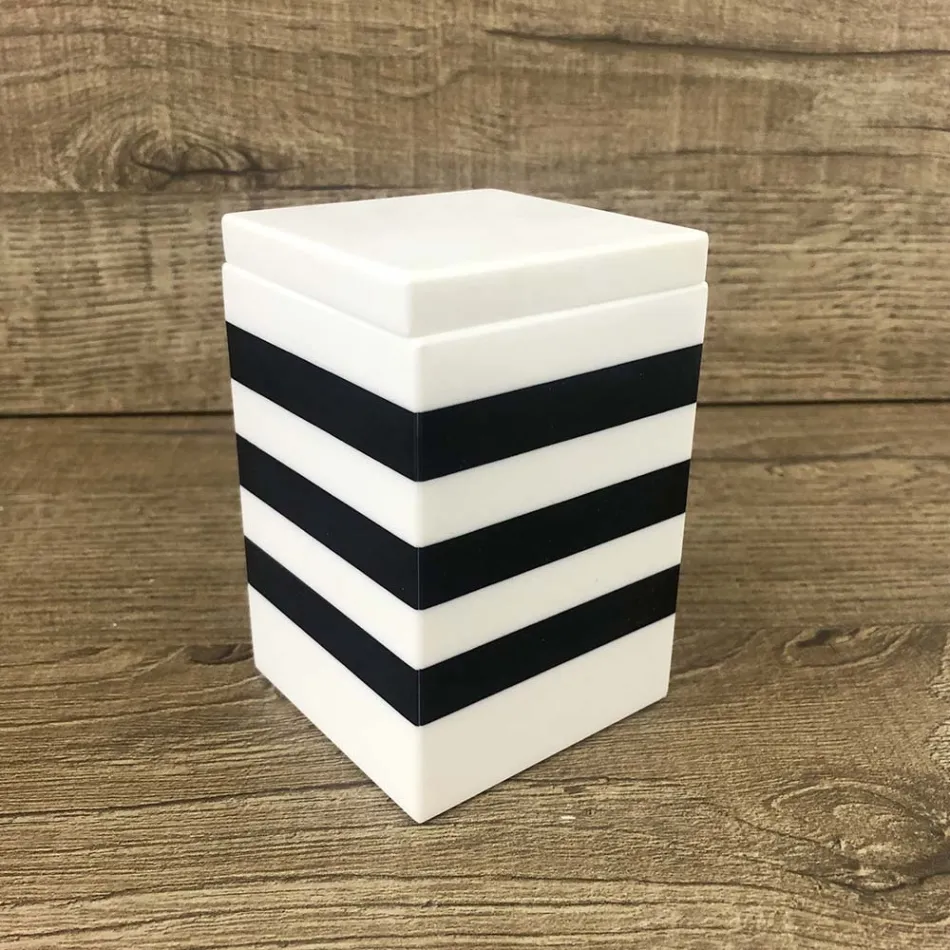 Recipiente para especias con tapa de corian italiano de alta calidad - Picante viadurini