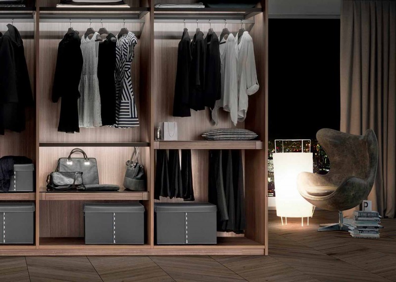 Caja de almacenamiento de cuero de diseño Made in Italy