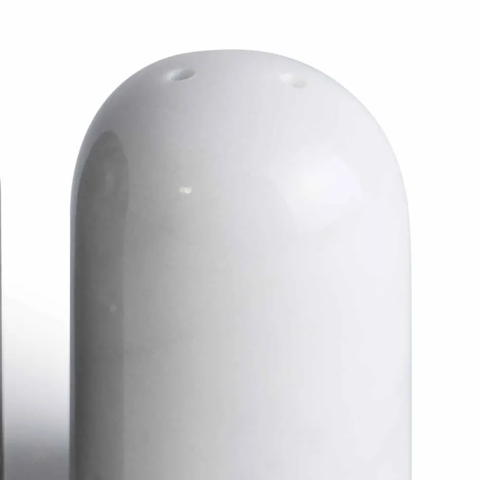 Contenedores de sal y pimienta en mármol de Carrara y Marquinia Made in Italy - Xino viadurini