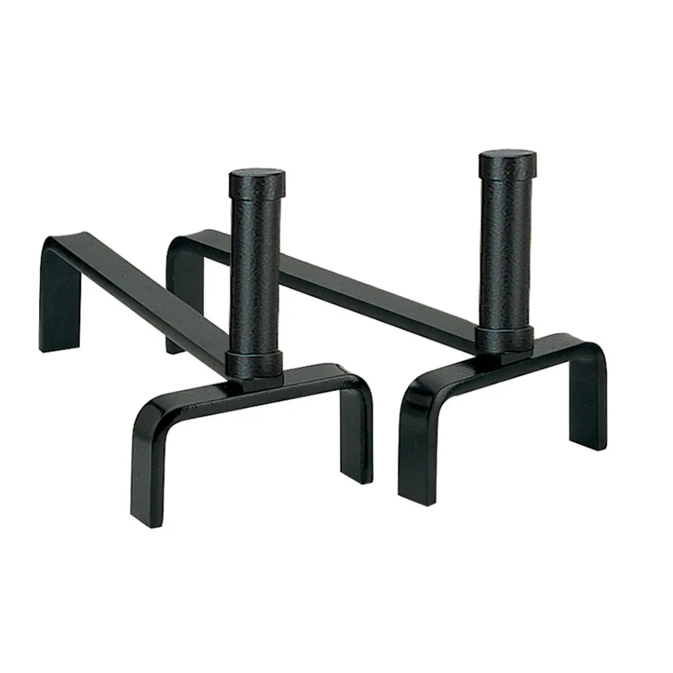 Par de morillos de chimenea de metal Altura 22 cm Made in Italy - Tucano viadurini