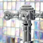 Par de grifos para lavabo de latón de diseño vintage Made in Italy - Elisea viadurini