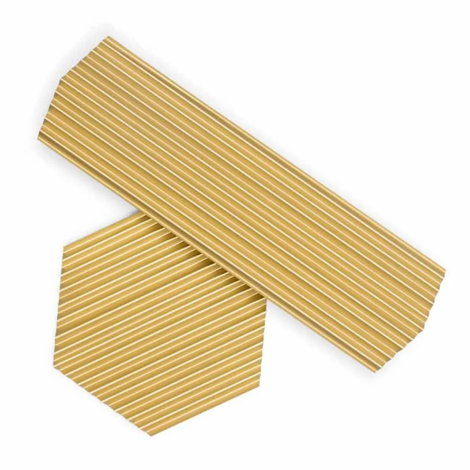 Par de bandejas en acero lacado negro o dorado de diseño moderno - Savona viadurini