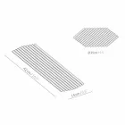 Par de bandejas en acero lacado negro o dorado de diseño moderno - Savona viadurini