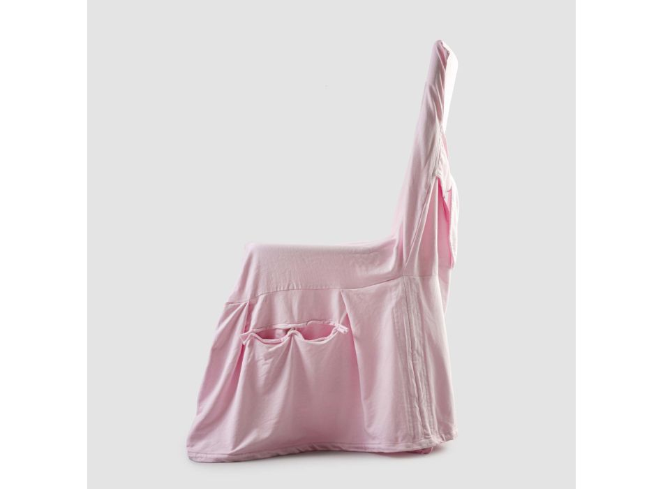 Elegante funda para silla de salón en algodón de colores con respaldo - Filippa viadurini