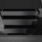 Aparador con dos puertas negras con 2 puertas y cajones retirada flora viadurini