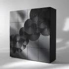 Aparador de 8 puertas de diseño moderno Ardesia, blanco, negro u dorado. viadurini