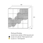 Aparador de 8 puertas de diseño moderno Ardesia, blanco, negro u dorado. viadurini