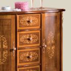 Aparador clásico de lujo para sala de estar en madera Made in Italy - Katerine viadurini